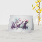 Verlust von Hauskatzen (Tabby) Benutzerdefiniertes Karte (Gelbe Blume)