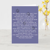 Verlust von Hund-Beileid+Gedicht Karte (Gelbe Blume)