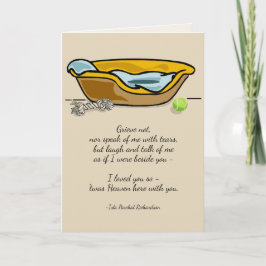 Verlust von Hund Richardson Zitat Custom Beileid Karte