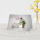 Verlust von Katzen Jules Verne Quote Custom Beilei Karte (Gelbe Blume)