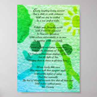 Verlust von Kindergedicht, digitalisiert unter 2 D Poster