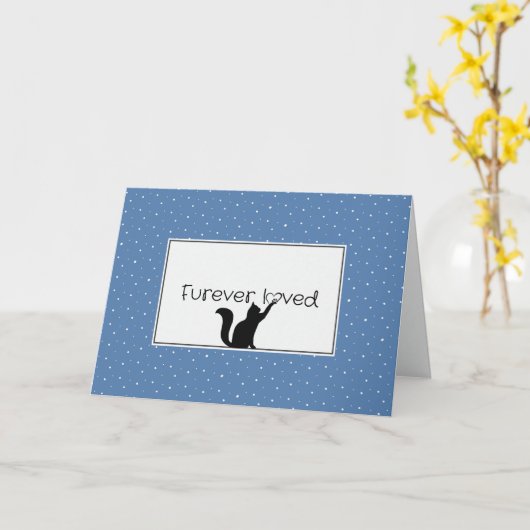 Verlust von Kitty Beileid Karte (Gelbe Blume)