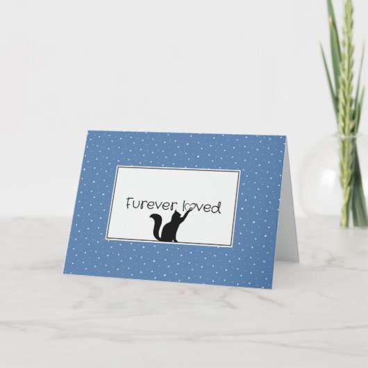 Verlust von Kitty Beileid Karte (Vorderseite)
