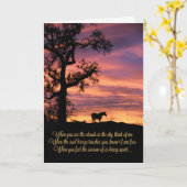 Verlust von Pferd, Pferdesympathie-Karte Karte (Gelbe Blume)