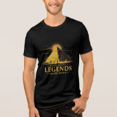 Vermächtnis Bleibt Ägypten-Pyramide-Shirt Tri-Blend Shirt (Vorderseite)