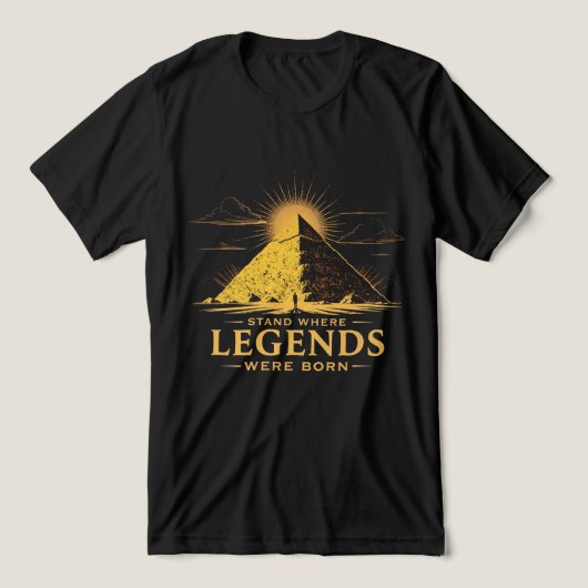 Vermächtnis Bleibt Ägypten-Pyramide-Shirt Tri-Blend Shirt (Design Vorderseite)