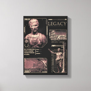 Vermächtnis - Brutalist Design Leinwanddruck