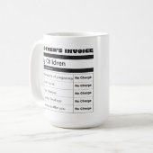 Vermächtnis der Liebe - Personalisiert mit Ihren F Kaffeetasse (Vorderseite Links)