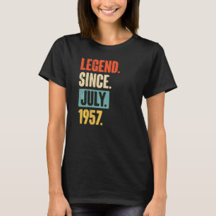 Vermächtnis seit Juli 1957 65 Jahre alt 65. Geburt T-Shirt
