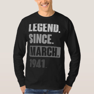 Vermächtnis seit März 1941 Geburtstag 82. Dekorati T-Shirt