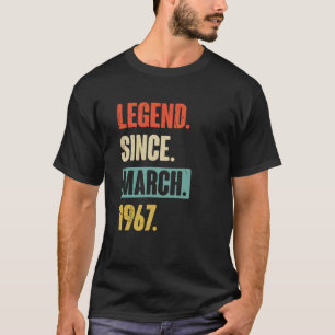 Vermächtnis seit März 1967 Geburtstag 56. Dekorati T-Shirt