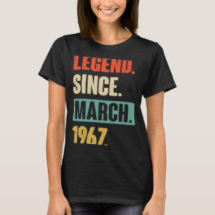 Vermächtnis seit März 1967 Geburtstag 56. Dekorati T-Shirt