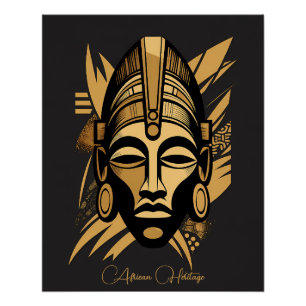 Vermächtnis & Stolz Afrikanische Maskenkunst - Sch Poster