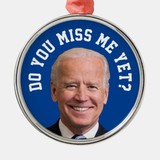 Vermagst du Joe Biden noch? Ornament Aus Metall (Vorne)