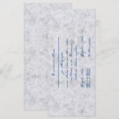 Vermählung Einladung zur Hochzeit Bekanntgabe (Vorne/Hinten)