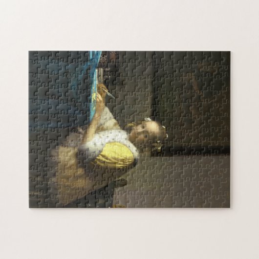 Vermeer A Lady schreibt einen Brief Puzzle (Horizontal)