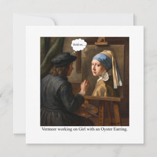 Vermeer arbeitet an Girl mit Oyster Earring.