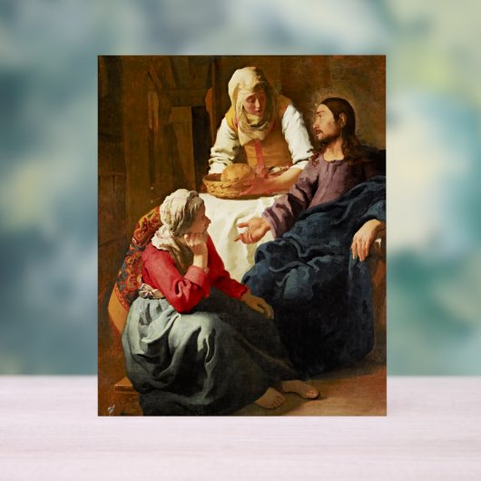 Vermeer - Christus im Haus von Martha und Maria Acrylschild (Neutral)