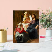 Vermeer - Christus im Haus von Martha und Maria Acrylschild (Hochzeit)