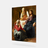 Vermeer - Christus im Haus von Martha und Maria Acrylschild (Winkel)