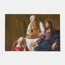 Vermeer - Christus im Haus von Martha und Maria Fußmatte