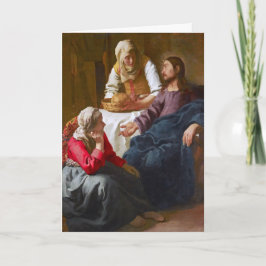 Vermeer - Christus im Haus von Martha und Maria Karte