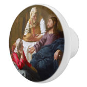 Vermeer - Christus im Haus von Martha und Maria Keramikknauf (Rechts)