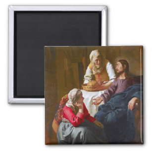 Vermeer - Christus im Haus von Martha und Maria Magnet
