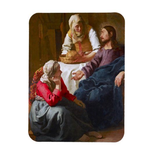 Vermeer - Christus im Haus von Martha und Maria Magnet (Vertikal)