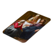 Vermeer - Christus im Haus von Martha und Maria Magnet (Linke Seite)