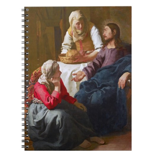 Vermeer - Christus im Haus von Martha und Maria Notizblock (Vorderseite)