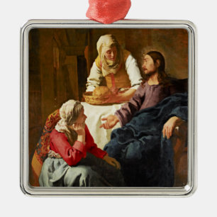 Vermeer - Christus im Haus von Martha und Maria Ornament Aus Metall