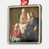 Vermeer - Christus im Haus von Martha und Maria Ornament Aus Metall (Links)