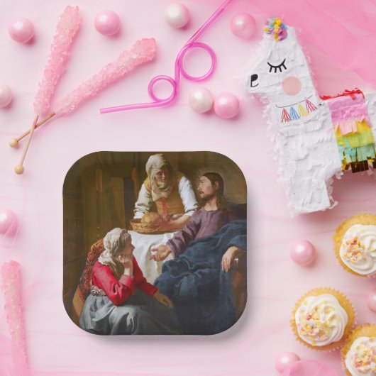 Vermeer - Christus im Haus von Martha und Maria Pappteller (Party)