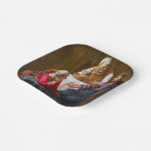 Vermeer - Christus im Haus von Martha und Maria Pappteller (Gewinkelt)