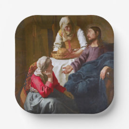 Vermeer - Christus im Haus von Martha und Maria Pappteller