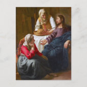 Vermeer - Christus im Haus von Martha und Maria Postkarte (Vorderseite)