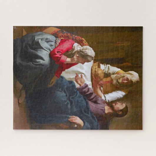 Vermeer - Christus im Haus von Martha und Maria Puzzle (Horizontal)