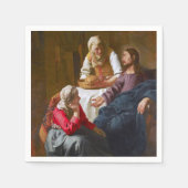 Vermeer - Christus im Haus von Martha und Maria Serviette (Vorderseite)