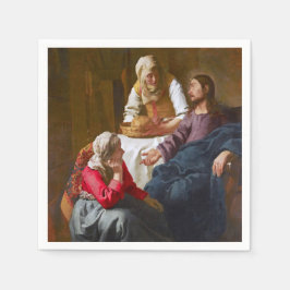 Vermeer - Christus im Haus von Martha und Maria Serviette