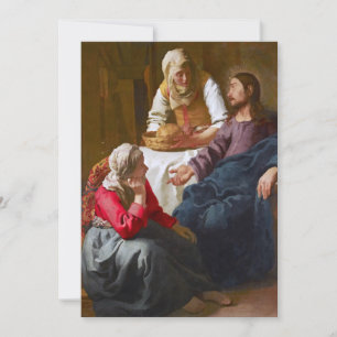 Vermeer - Christus im Hause von Martha und Maria Einladung