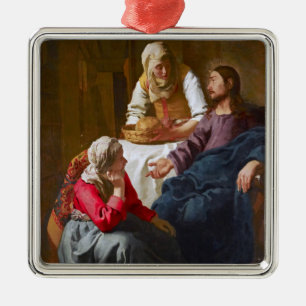 Vermeer - Christus im Hause von Martha und Maria Ornament Aus Metall