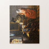 Vermeer das Glas des Wein-Puzzlespiels Puzzle (Vertikal)