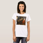 Vermeer das Glas des Weins T-Shirt (Vorne ganz)