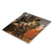 Vermeer - Das Glas Wein, Fliese (Seite)