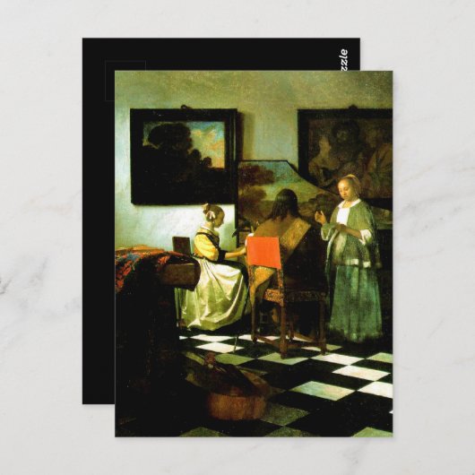 Vermeer: Das Konzertwerk Postkarte (Vorne/Hinten)