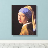 Vermeer - Das Mädchen mit dem Perlenohrring Leinwanddruck (Insitu (Holzboden))
