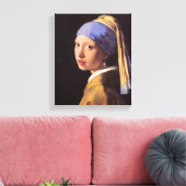 Vermeer - Das Mädchen mit dem Perlenohrring Leinwanddruck (Insitu (Wohnzimmer))