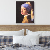 Vermeer - Das Mädchen mit dem Perlenohrring Leinwanddruck (Insitu (Schlafzimmer))