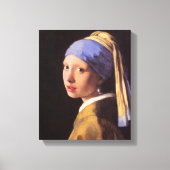 Vermeer - Das Mädchen mit dem Perlenohrring Leinwanddruck (Vorderseite)